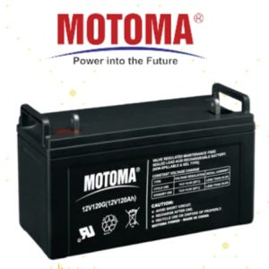 Inicio / Baterías / GEL / BATERIA GEL 12V-120AH 1600 CICLOS-50% W: 33.5Kg -MOTOMA- 18 MESES DE GARANTIA
